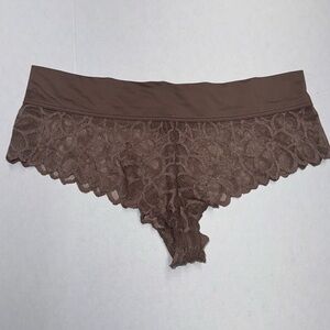 PINK VICTORIA SECRET, Brown extra low rise cheeksters